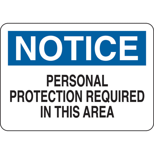 B401 7X10 BLK/BLU/WHT NOTICE PERSONAL