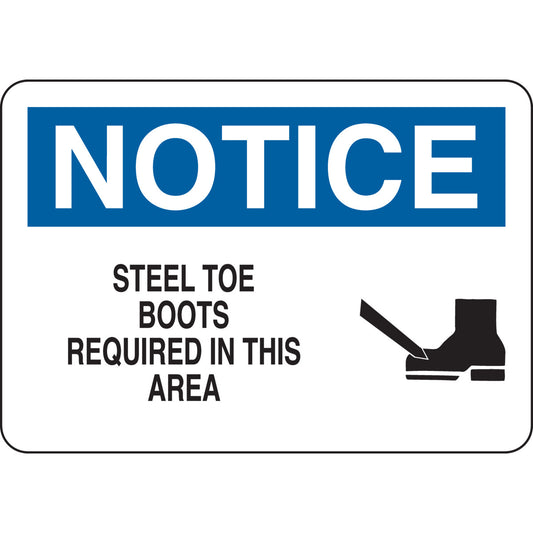 B302 7X10 BLK/BLU/WHT NOTICE STEEL