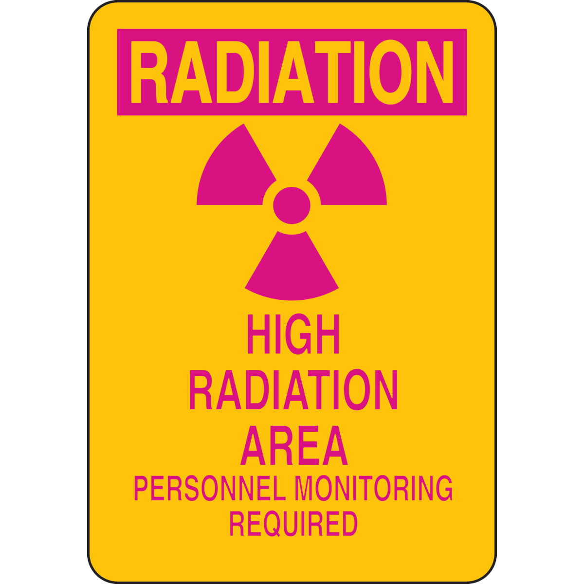 B401 10X7 MAG/YEL RADIATION HIGH