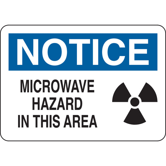 B401 7X10 BLK/BLU/WHT NOTICE MICROWAVE