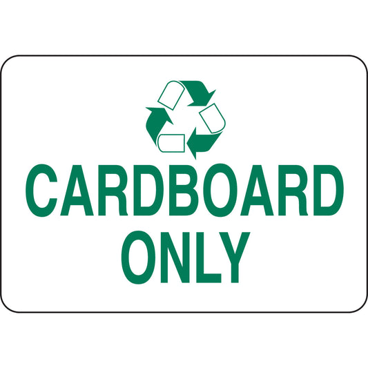 B401 7X10 GRN/WHT CARDBOARD ONLY