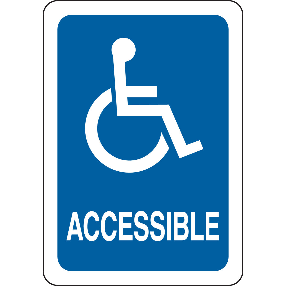 B401 10X7 WHT/BLU ACCESSIBLE