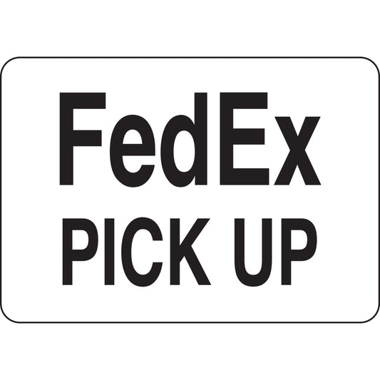 B401 7X10 BLK/WHT FEDEX PICK UP