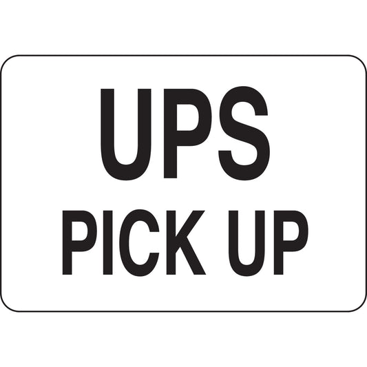 B401 7X10 BLK/WHT UPS PICK UP