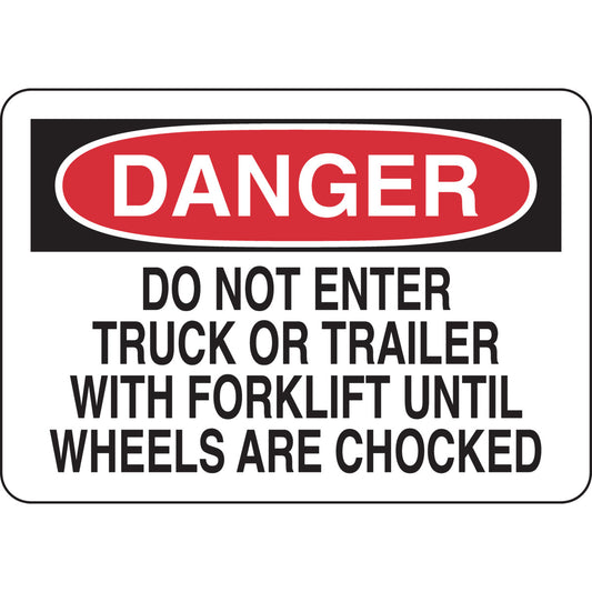 B401 7X10 BLK/REDWHT DANGER DO NOT ENTER