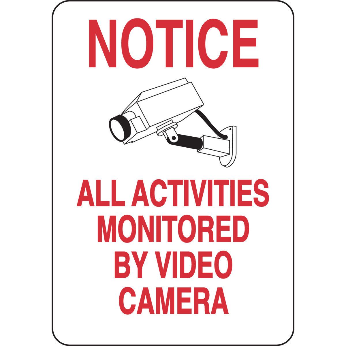 B302 10X7 BLK/RED/WHT NOTICE ALL