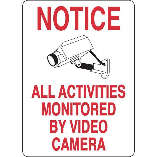 B401 14X10 BLK/RED/WHT NOTICE ALL