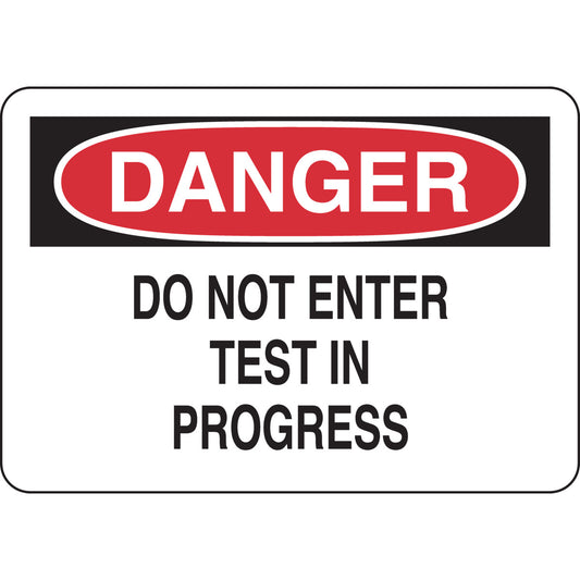 B302 7X10 BLK/RED/WHT DANGER DO NOT