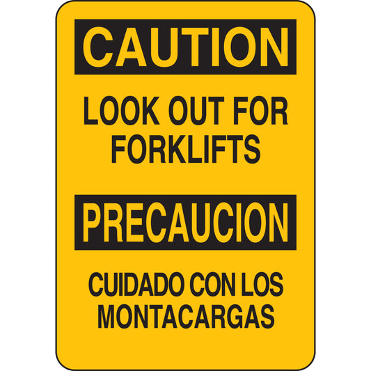 B401 10X7 BLK/YEL BILING/CAUTION LOOK