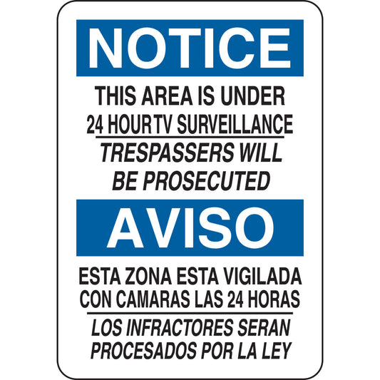 B302 10X7 BLK/BLU/WHT BILING/NOTICE AREA