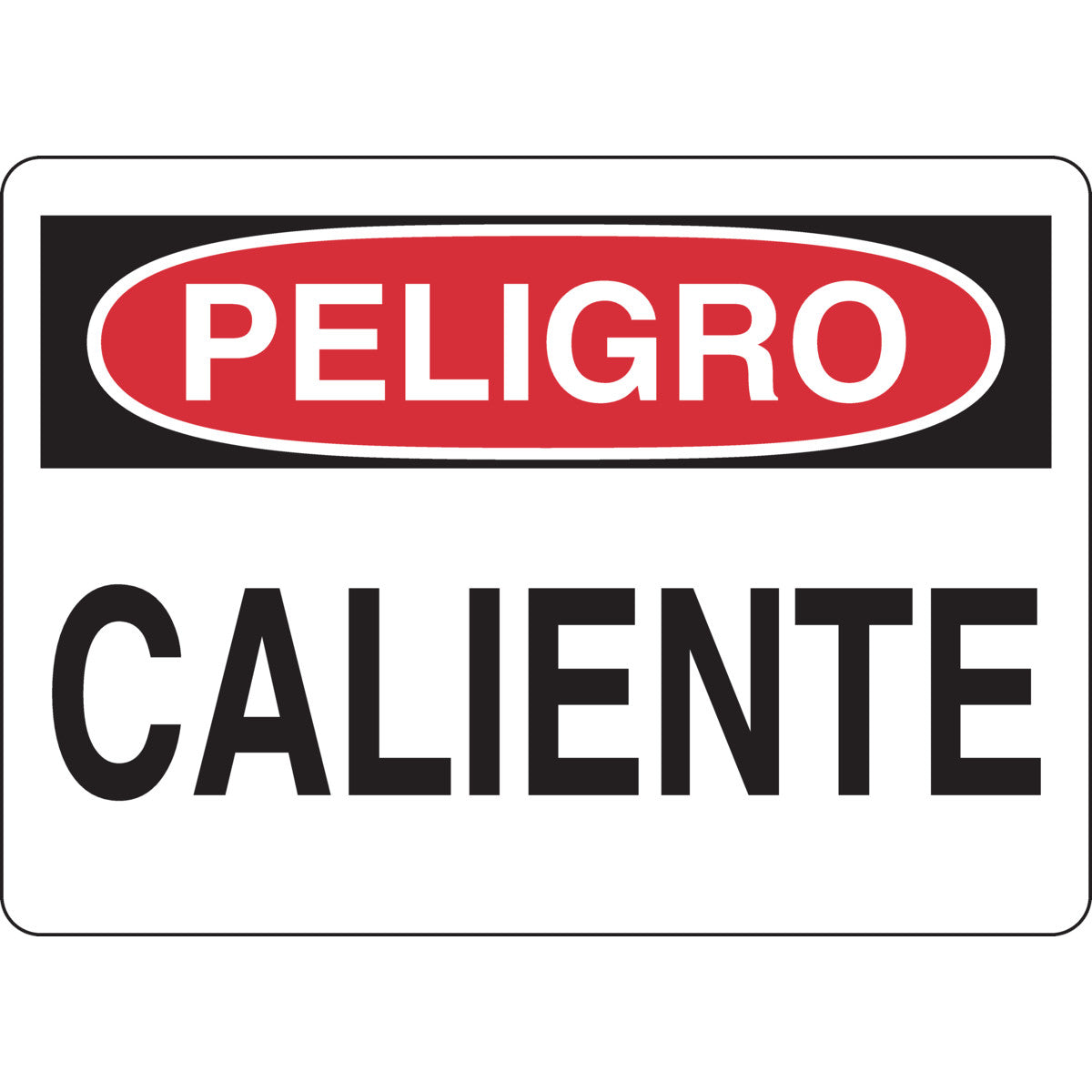 B401 10X14 BLK/RED/WHT BILING/PELIGRO