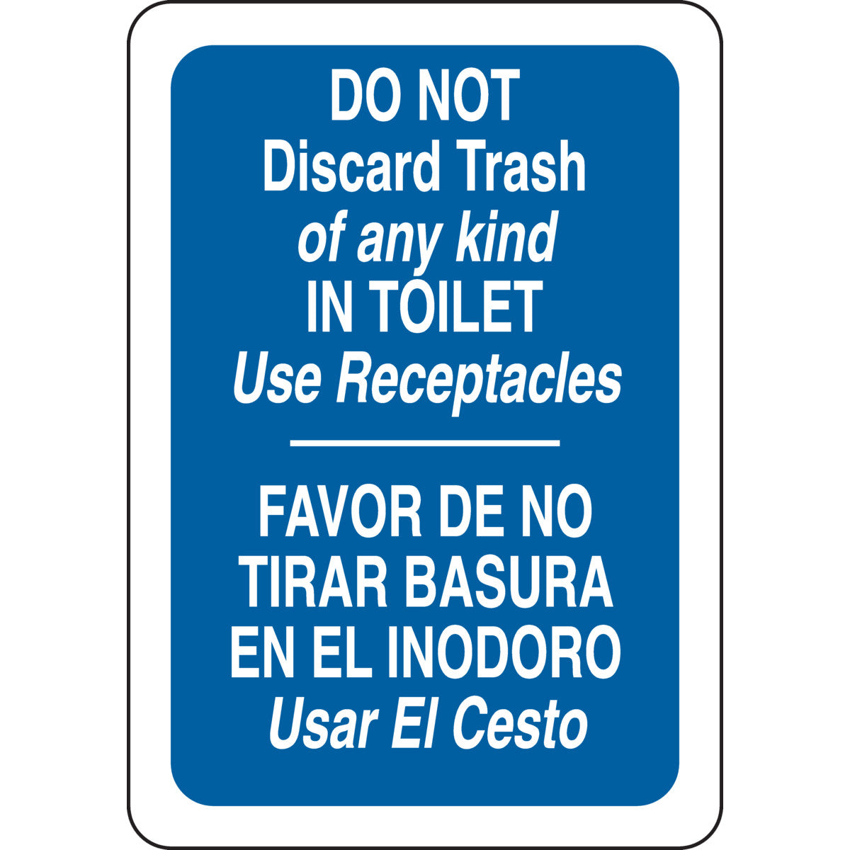 B302 10X7 WHT/BLU BILING/DO NOT DISCARD