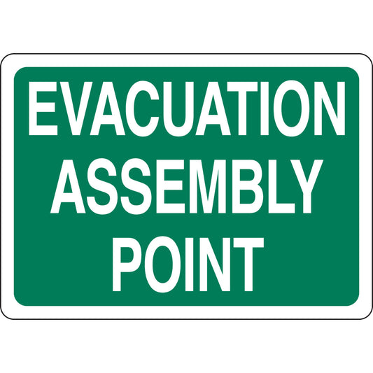 B401 10X14 WHT/GN EVACUATION ASSEMBLY PT