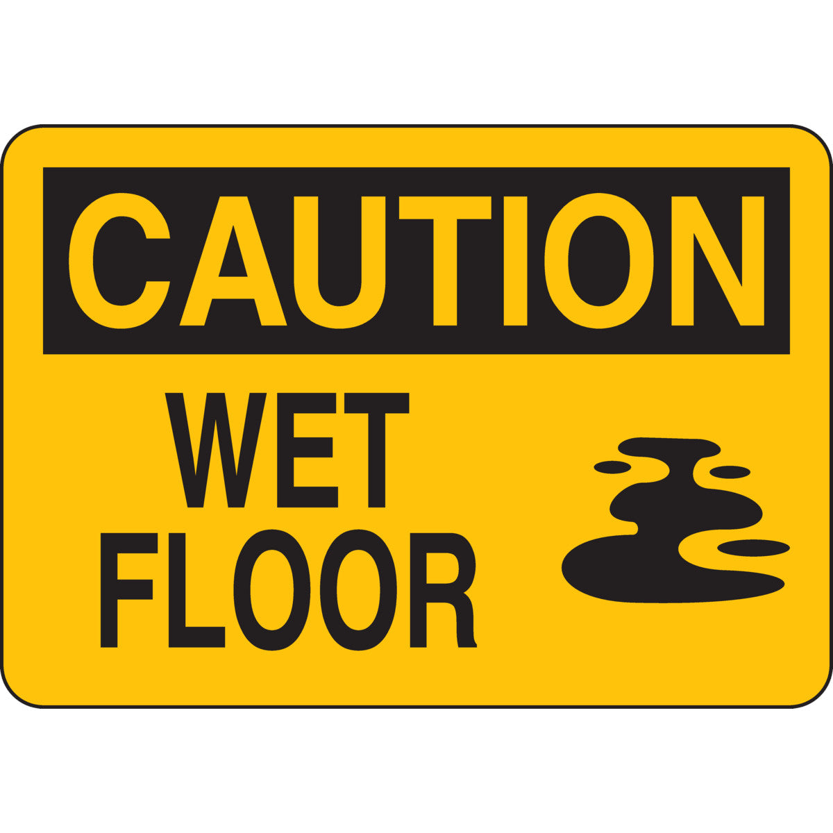 MAGNETIC SIGN 7X 10 WET FLOOR