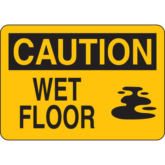 MAGNETIC SIGN 7X 10 WET FLOOR