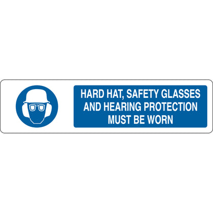 B-401 6X23.875 BLU/WHT HARD HAT, SAFETY