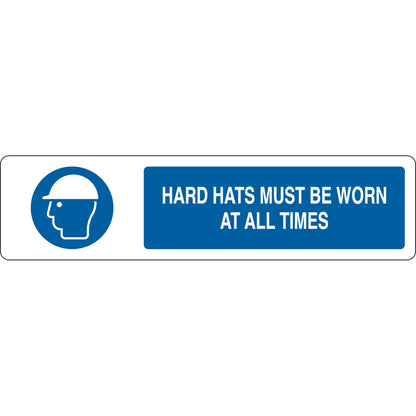 B-401 6X23.875 BLU/WHT HARD HATS