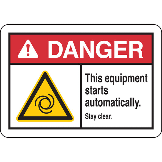 B401 7X10 ANSI RED,BLK,YEL/WHT THIS EQUP