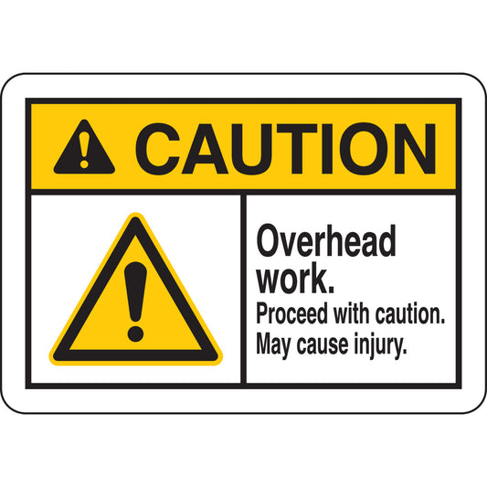 B401 10X14 ANSI BLK,YEL/WHT OVERHEAD WRK