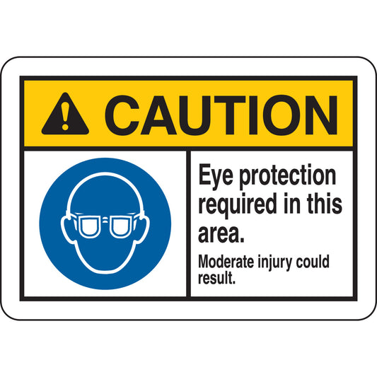 B302 7X10 ANSI BLK,YEL,BLU/WHT EYE PROT