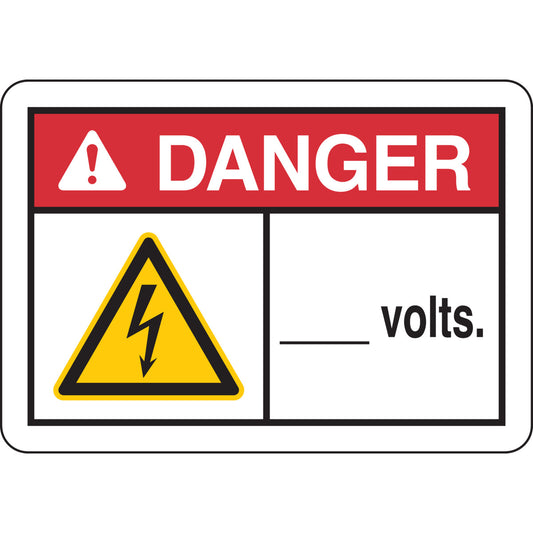 B401 7X10 ANSI BLK,YEL,RED/WHT ___VOLTS