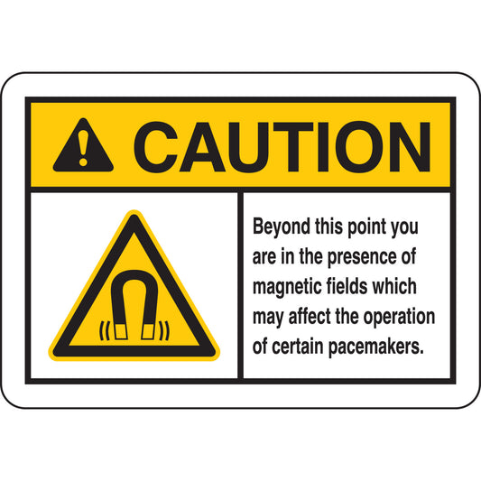 B401 7X10 ANSI BLK,YEL/WHT BEYOND THIS