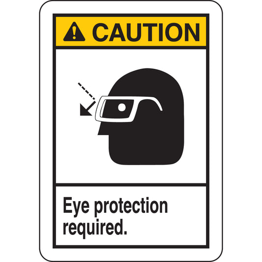 B401 10X7 ANSI BLK,YEL/WHT EYE PROTECT