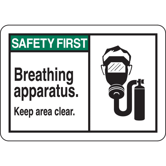 B401 7X10 ANSI BLK,GRN/WHT BREATHING