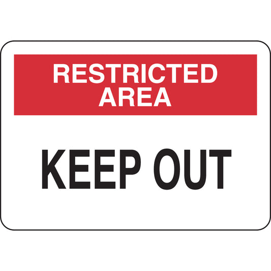 B302-7X10-WK-O--KEEP OUT