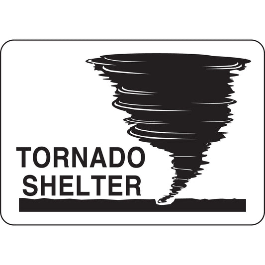 B401, 7H X10W, BLK/WHT, TORNADO SHELTER