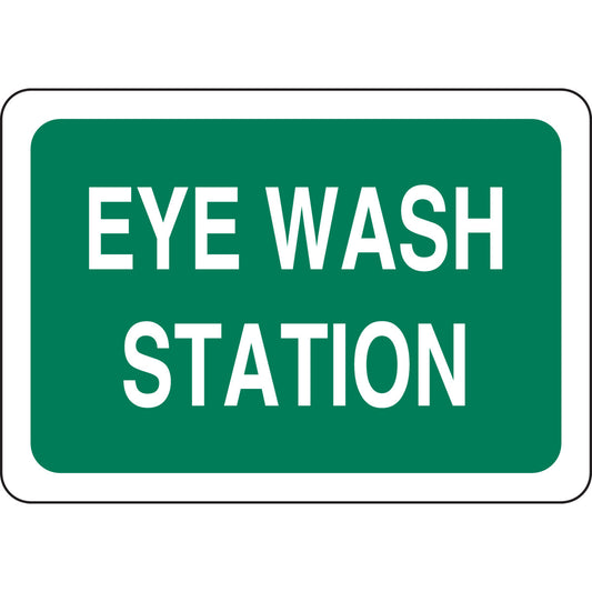 B401, 7H X10W, GRN/WHT,EYE WASH STATION