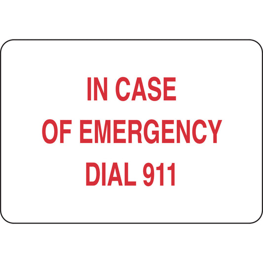 B302-7X10-WR-T-IN CASE OF EMERGENCY