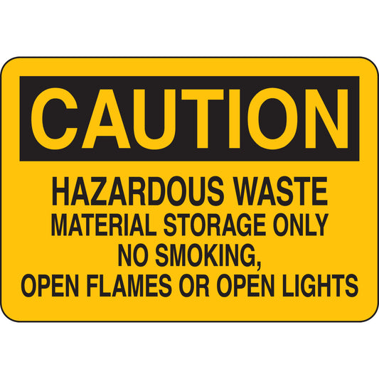 B302-7X10-YK-O-CAU-HAZARDOUS WASTE MATE