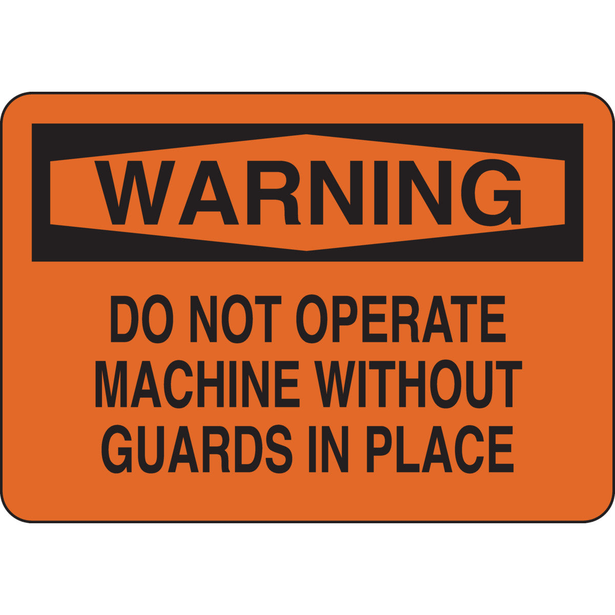 B302-7X10-OK-O-WAR-DO NOT OPERATE MACHI