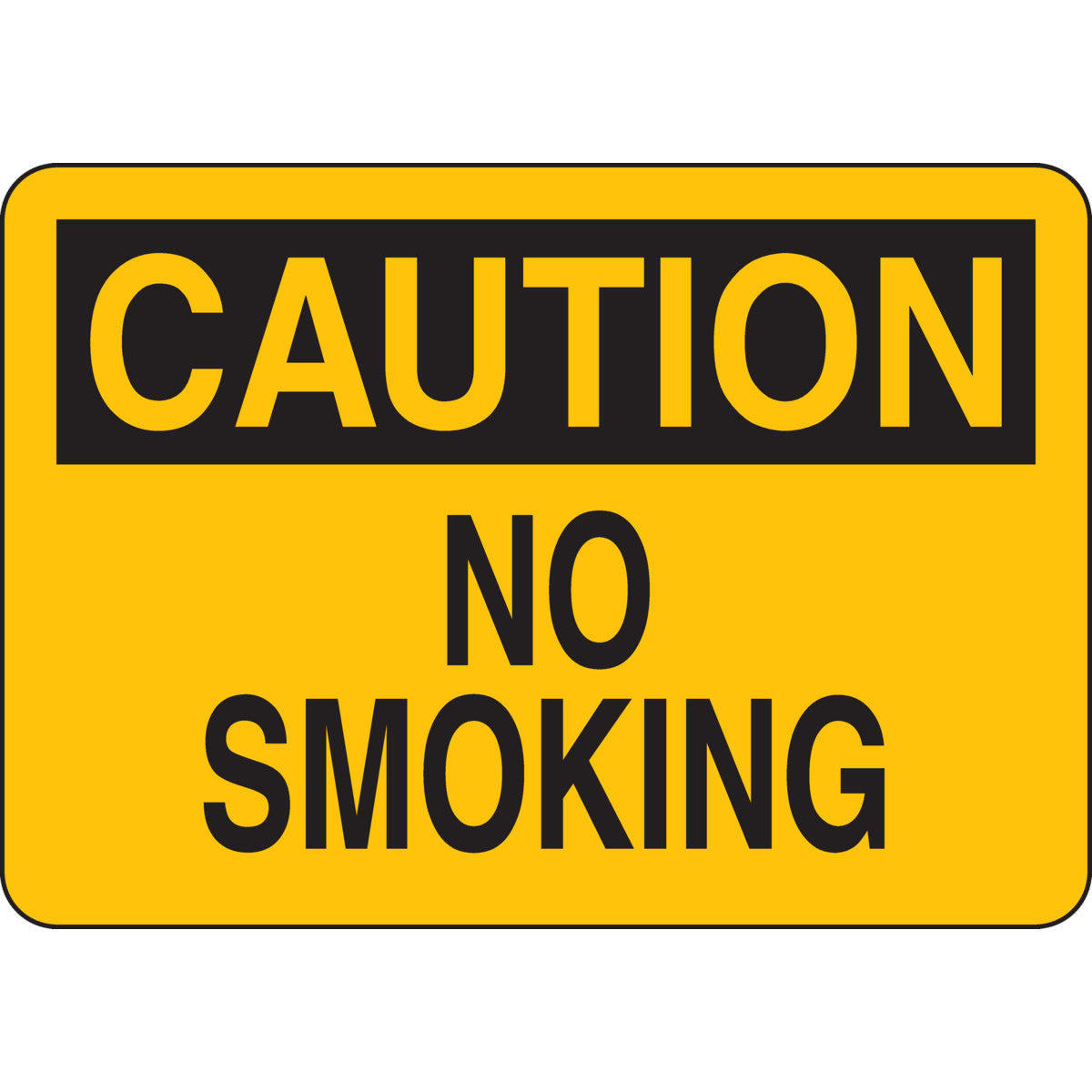 B302-7X10-YK-O-CAU-NO SMOKING SIGN