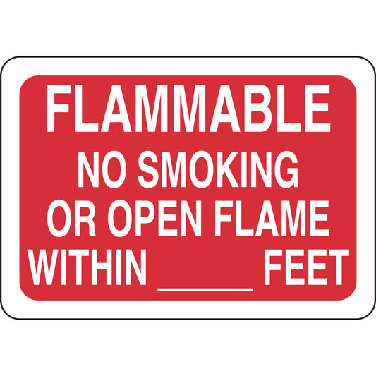 B302-7X10-RW-T-FLAMMABLE NO SMOKING