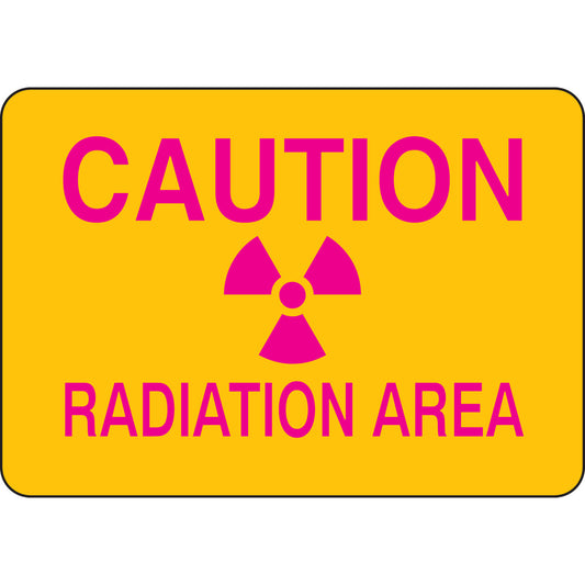 B302-7X10-YM-O-CAUTION RADIATION AREA