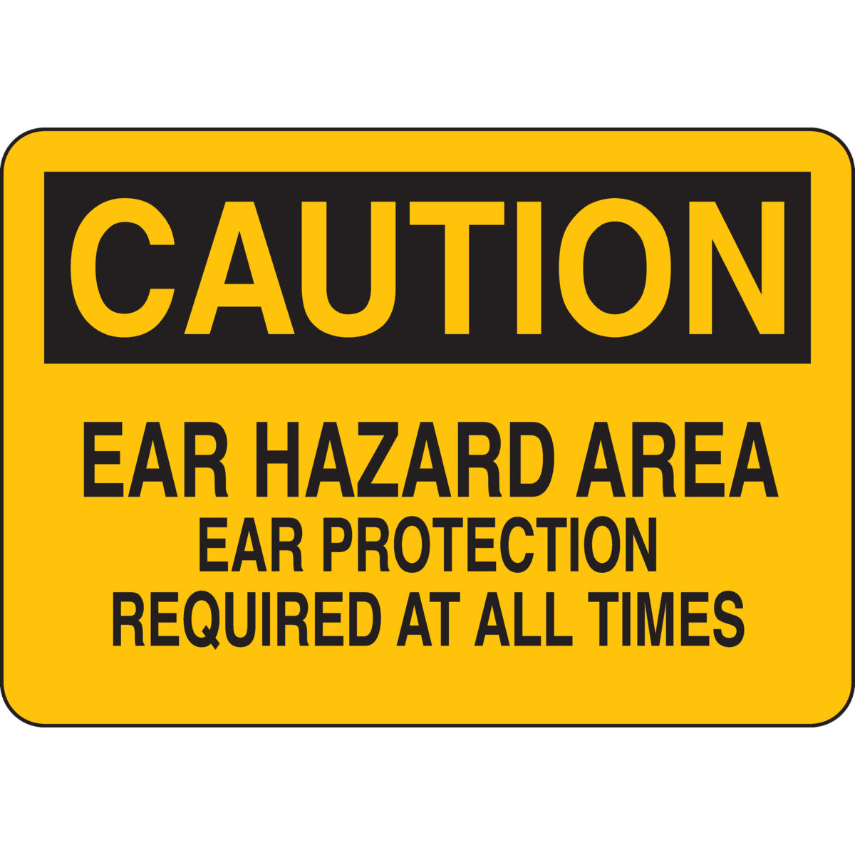 B302-7X10-YK-O-CAU-EAR HAZARD AREA EAR