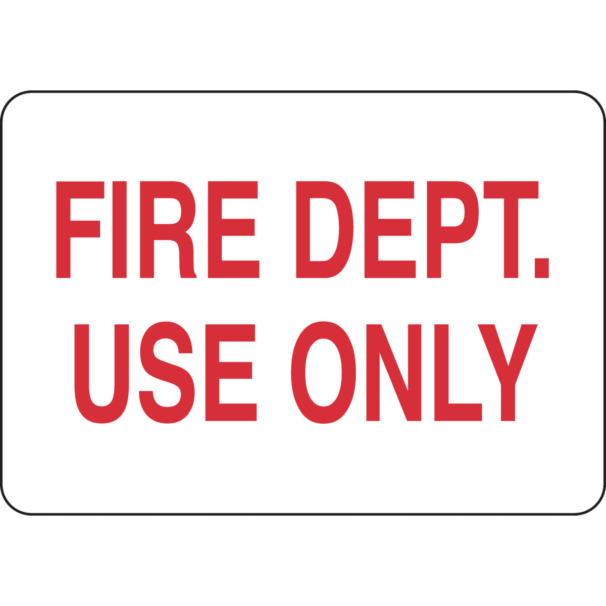 B302-7X10-WR-T-FIRE DEPT. USE ONLY