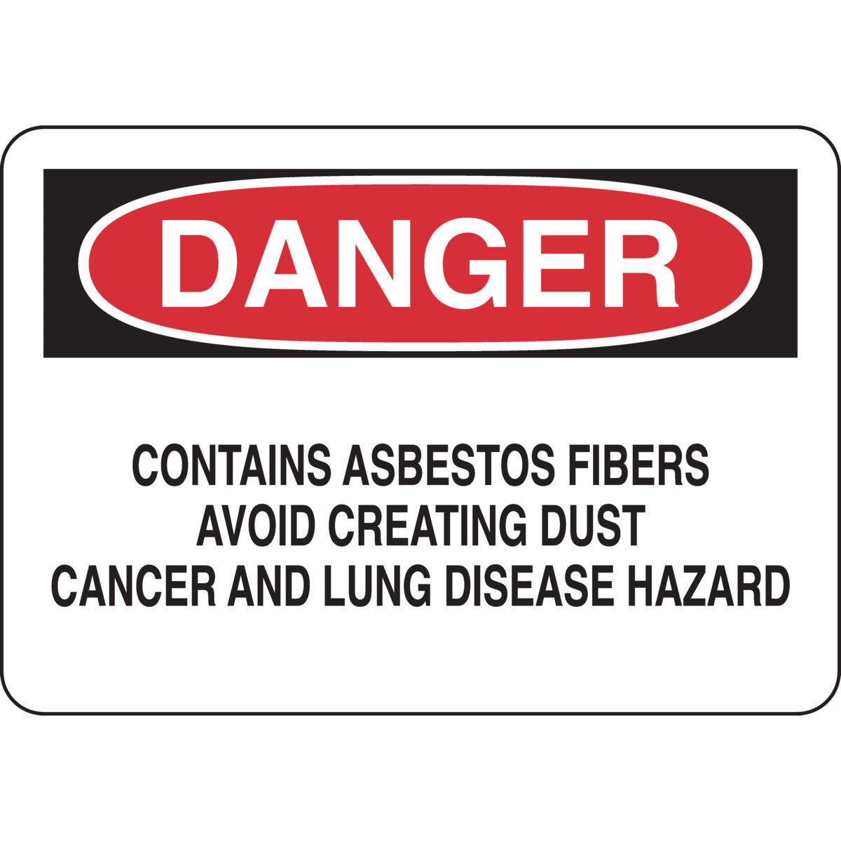 B302 3.5"X 5" HAZARDOUS MATERIALS SIGN