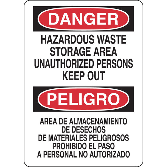 B302-14X10-WG-O-BILINGUAL SIGN