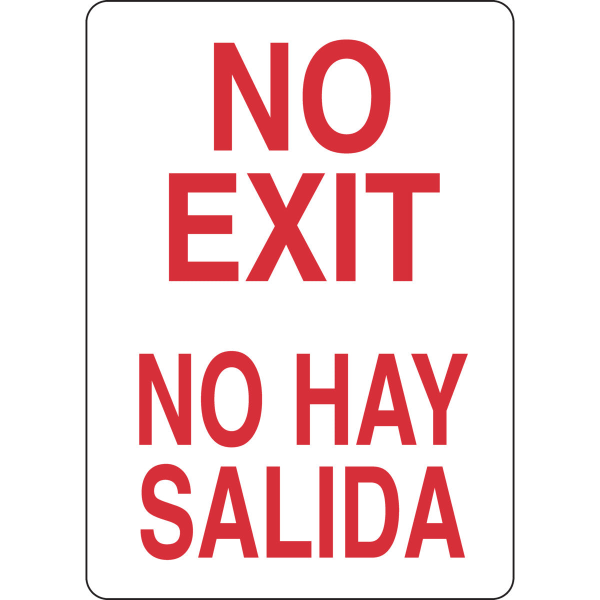 B302 14X10 RD/WHT BILING/ NO EXIT