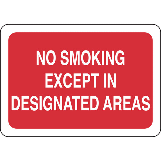 B302-7X10-RW-T-NO SMOKING EXCEPT IN