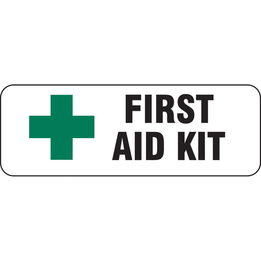 B555 3.5X10 BLK/GRN/WHT FIRST AID KIT