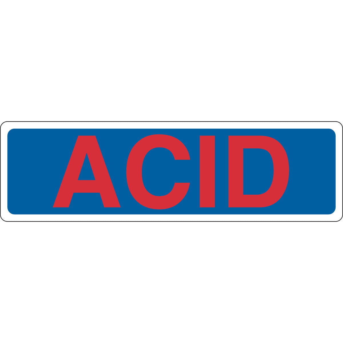 Cabinet Label 7x24 B302 ACID