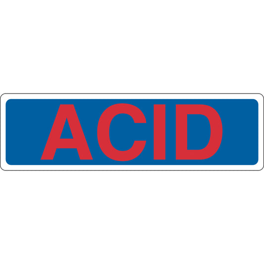 Cabinet Label 7x24 B302 ACID