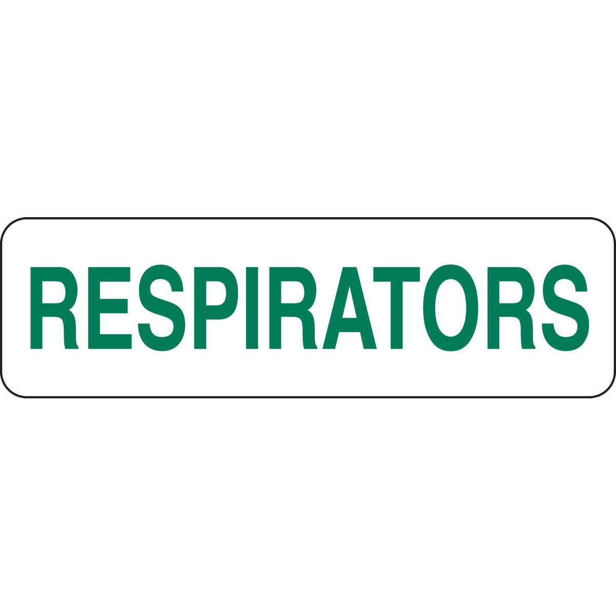B302,GRN/WHT,3.5X12,RESPIRATORS