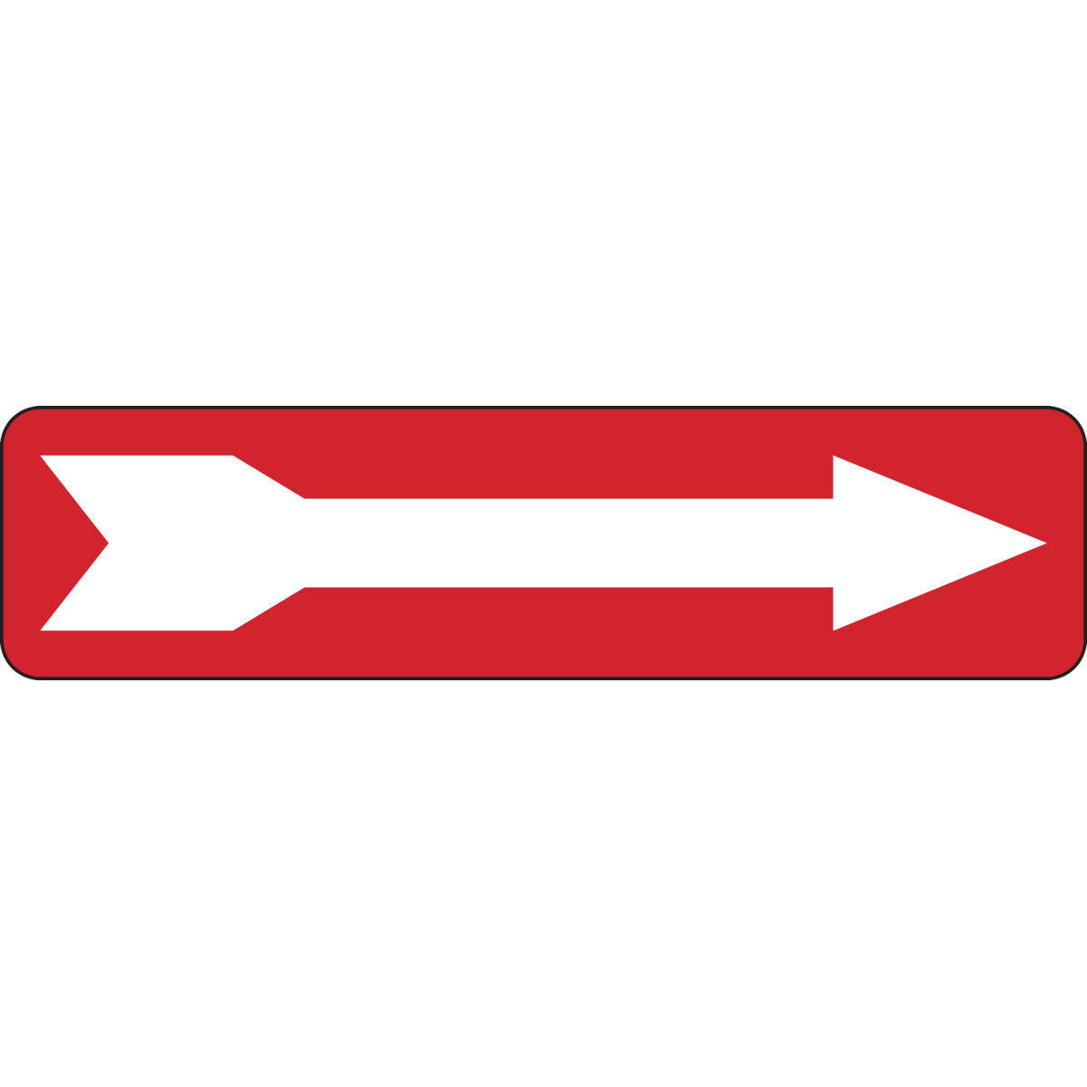 B302 3.5X14 RED/WHT DIRECTIONAL ARROW