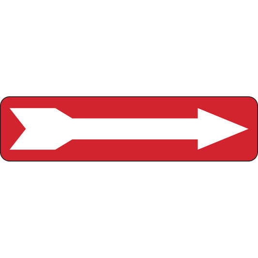 B302 3.5X14 RED/WHT DIRECTIONAL ARROW