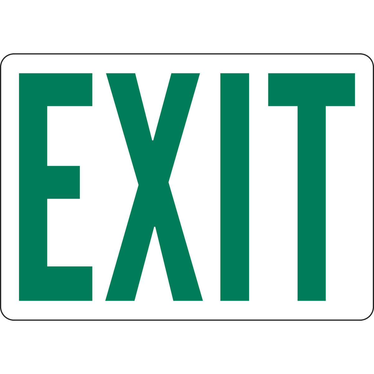 B302-10X14-WG-O-DIRECTIONAL & EXIT SIGN